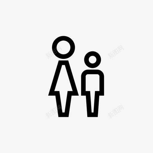 父母和孩子厕所妇女svg_新图网 https://ixintu.com 父母 孩子 厕所 妇女