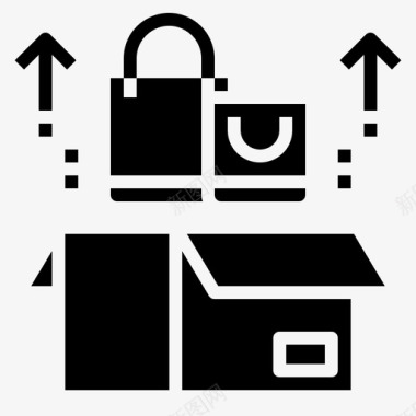 购物购物和电子商务22填充图标