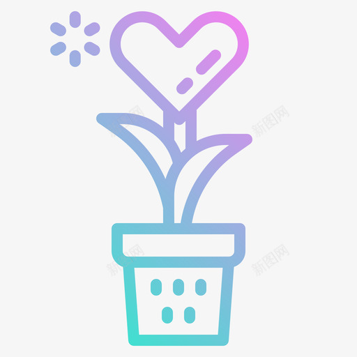 爱植物爱情时刻3渐变svg_新图网 https://ixintu.com 植物 爱情 时刻 渐变