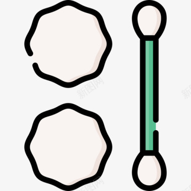 棉签药房95线性颜色图标