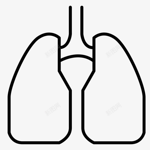 肺呼吸医疗svg_新图网 https://ixintu.com 呼吸 医疗 器官