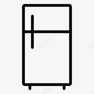 双门冰箱电器双门图标