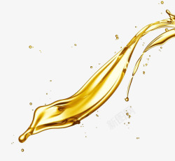 金黄色油滴油滴泼水泼油金黄色油液体流体免扣wwwdengoo高清图片