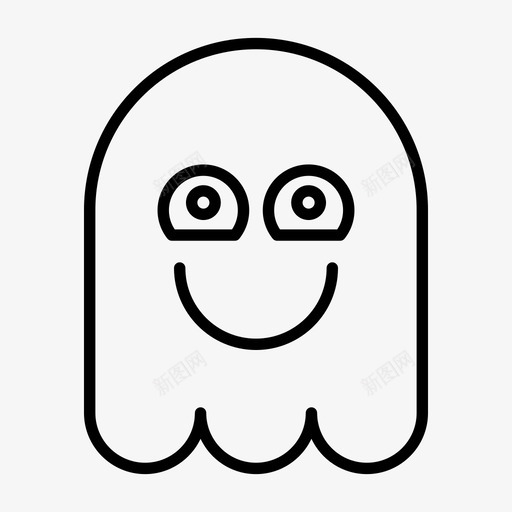 鬼魂表情符号万圣节svg_新图网 https://ixintu.com 鬼魂 表情 符号 万圣节 快乐 微笑 1行