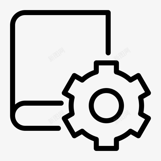书本设置装备选项svg_新图网 https://ixintu.com 书本 设置 装备 选项 程序