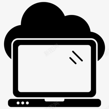 云设备云计算云笔记本电脑图标