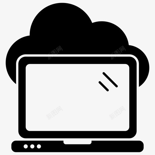 云设备云计算云笔记本电脑svg_新图网 https://ixintu.com 设备 云计算 笔记本 电脑 服务 技术 搜索引擎 优化 网络 字形 矢量