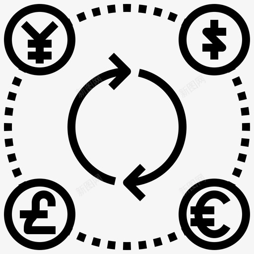 外币兑换欧元金融svg_新图网 https://ixintu.com 外币 兑换 欧元 金融 日元 网上 货币 服务 概述