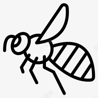 蜜蜂动物44轮廓图标