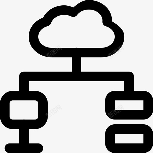 云存储图标计算机数据库svg_新图网 https://ixintu.com 存储 图标 网络 计算机 数据库 系统 云网