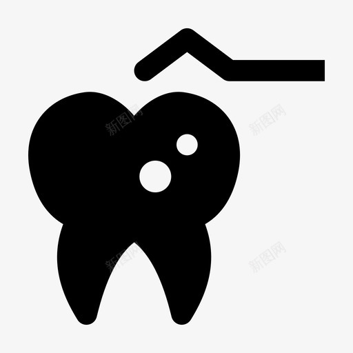 牙菌斑清洁牙齿svg_新图网 https://ixintu.com 牙齿 牙菌 清洁 去除 牙垢 jumpicon 字形