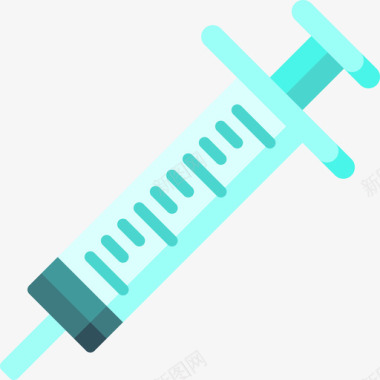 注射器药物1扁平图标