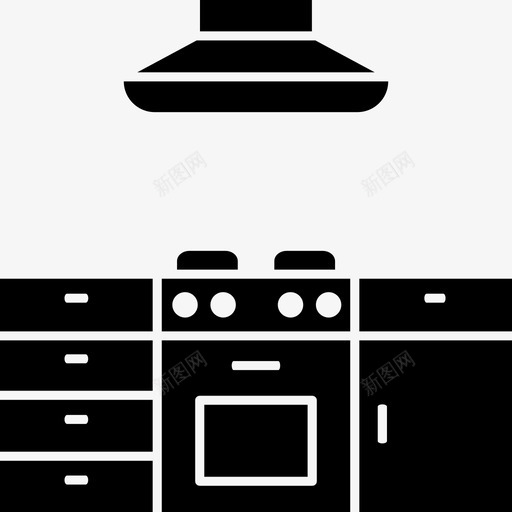 厨房家具室内svg_新图网 https://ixintu.com 厨房 家具 室内