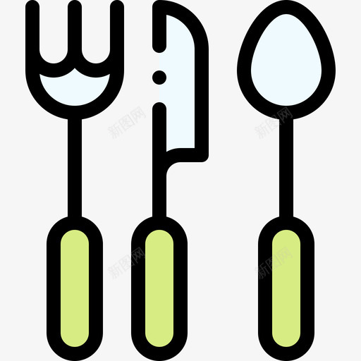 餐具负责任消费1线性颜色svg_新图网 https://ixintu.com 餐具 负责任 消费 线性 颜色