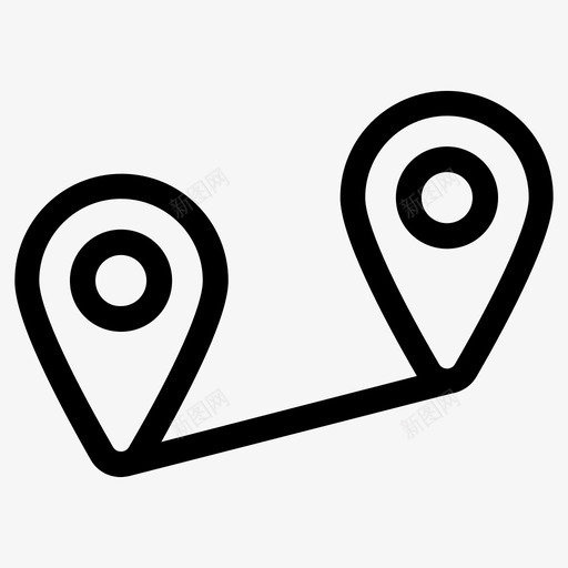 跟踪交付目的地svg_新图网 https://ixintu.com 跟踪 交付 目的地 地图 导航 路线
