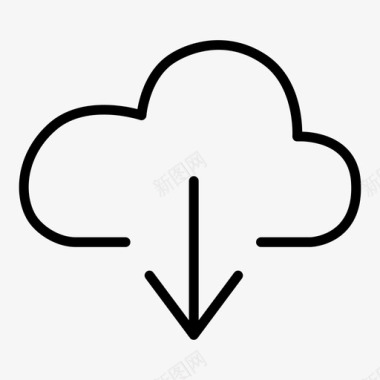 云下载云连接数据连接图标