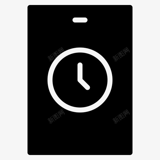 时钟显示屏手机svg_新图网 https://ixintu.com 时钟 显示屏 手机 时间 手表 显示 设置 固态