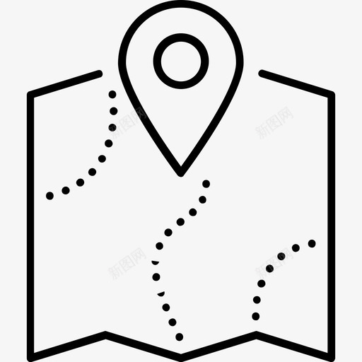 地图gps位置svg_新图网 https://ixintu.com 地图 gps 位置 标记 地点 共享 单车
