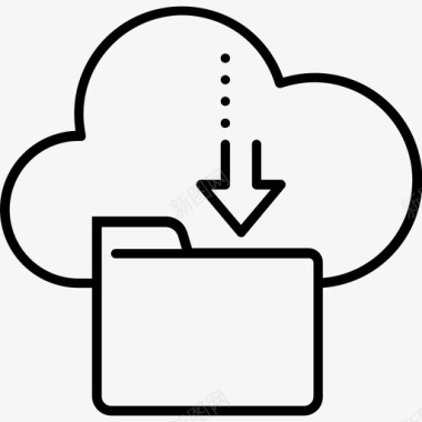 下载云存储数据服务图标