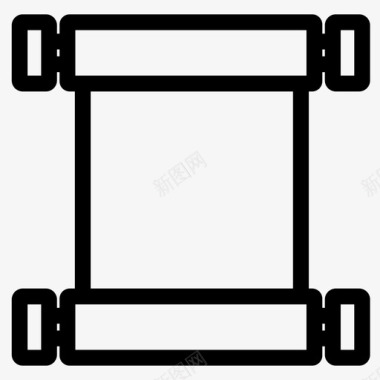 纸卷中文文化图标