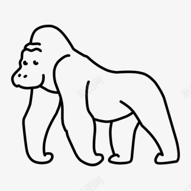 大猩猩动物猿猴图标