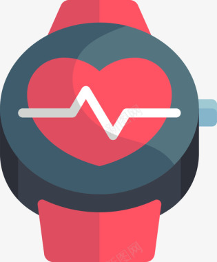 心率监测器可穿戴技术平板图标