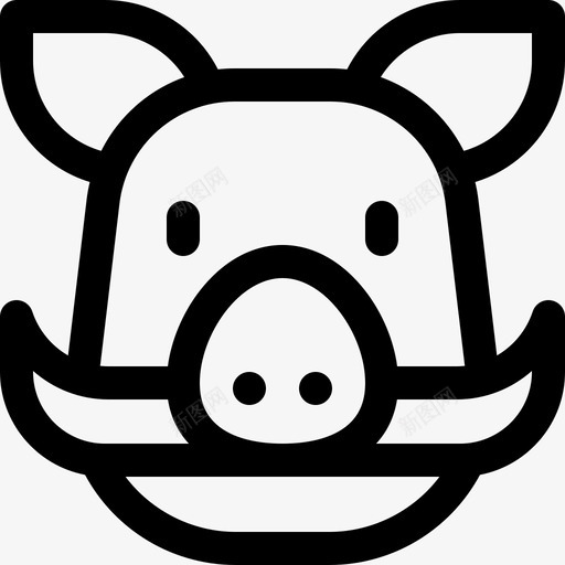 野猪丛林30直系svg_新图网 https://ixintu.com 野猪 丛林 直系