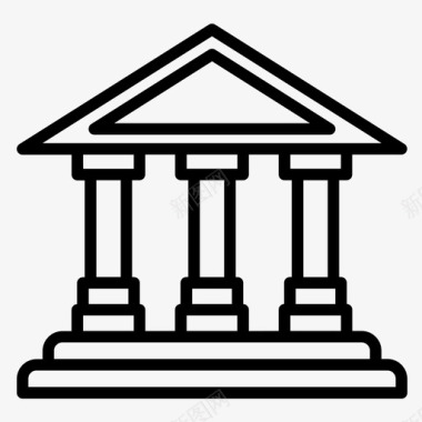 银行业务银行普通货币图标