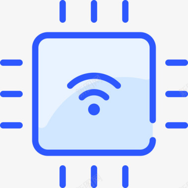 Cpu互联网技术28蓝色图标