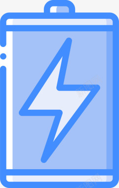 电池充电手机12蓝色图标