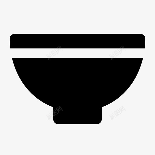 碗餐具厨房svg_新图网 https://ixintu.com 餐具 厨房 餐厅 工具 字形