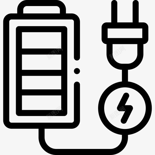 可充电可再生能源38线性svg_新图网 https://ixintu.com 充电 可再 再生 能源 线性