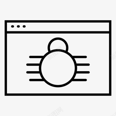 网络爬虫浏览器网络空间图标