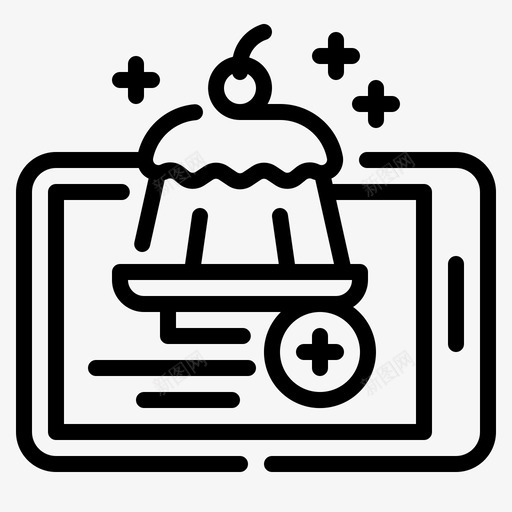 甜点送餐94直系svg_新图网 https://ixintu.com 甜点 送餐 直系