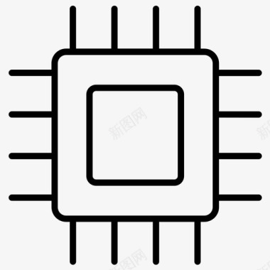 ic电路处理器图标