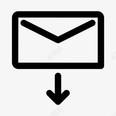 接收邮件下载邮件图标