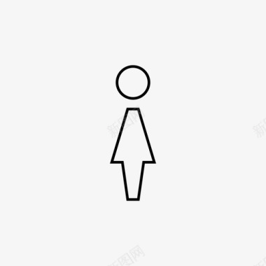 女人牌子厕所图标