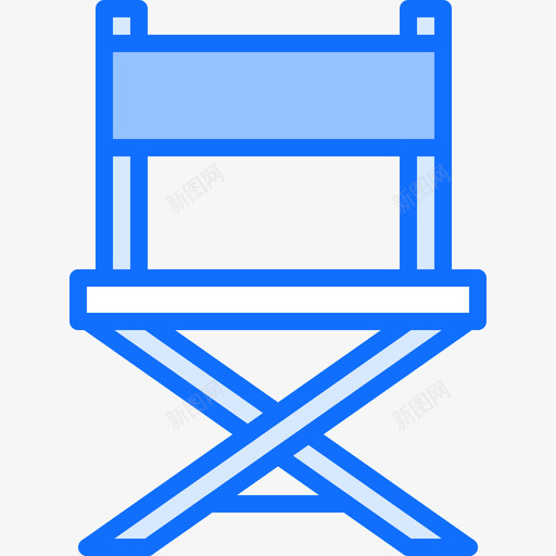 椅子室外21蓝色svg_新图网 https://ixintu.com 椅子 室外 蓝色