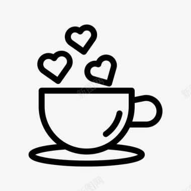 爱咖啡马克杯茶图标