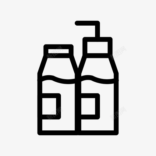牛奶和糖浆瓶子甜品svg_新图网 https://ixintu.com 牛奶 糖浆 瓶子 甜品 咖啡店 128像素