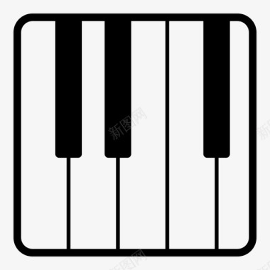 钢琴古典音乐乐器图标