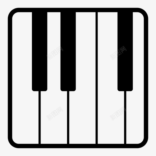钢琴古典音乐乐器svg_新图网 https://ixintu.com 钢琴 古典音乐 乐器 键盘 音乐