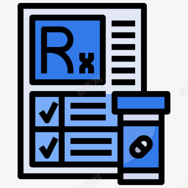 Rx医疗项目19线性颜色图标