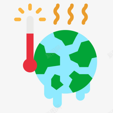 全球变暖自然灾害47持平图标