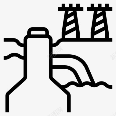 大坝电力水图标
