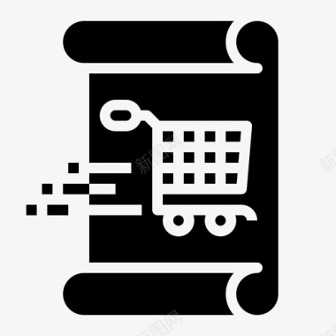 订购购物和电子商务22填充图标