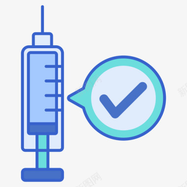 疫苗疫苗和疫苗接种2线性颜色图标