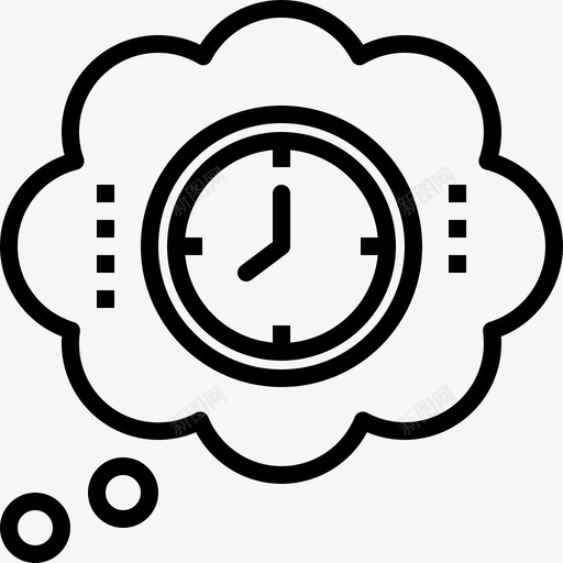 想想时间时钟日期svg_新图网 https://ixintu.com 想想 时间 时钟 日期 守时 思考