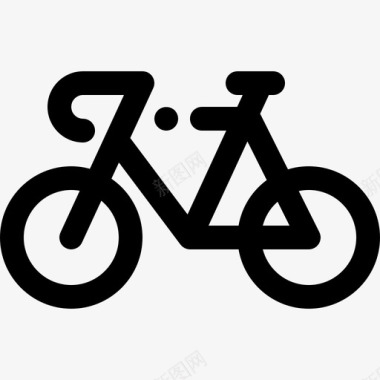 自行车旅行车辆图标