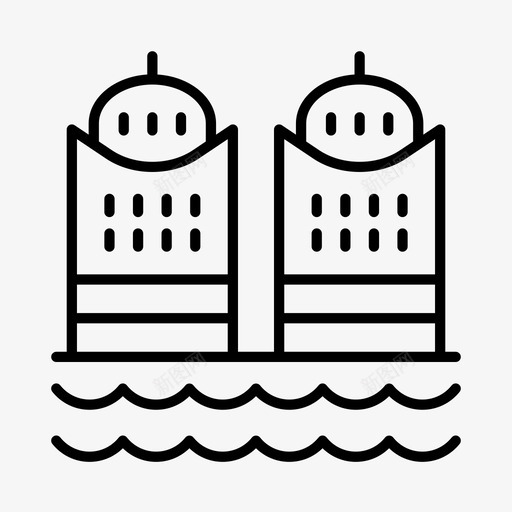 城镇建筑物中央商务区svg_新图网 https://ixintu.com 建筑物 城镇 中央商务区 城市 工作